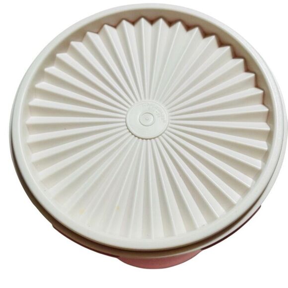 Tupperware Servalier Canister 2.7L / 11.5 Cup Pink White Seal New 807-16 - Picture 5 of 11
